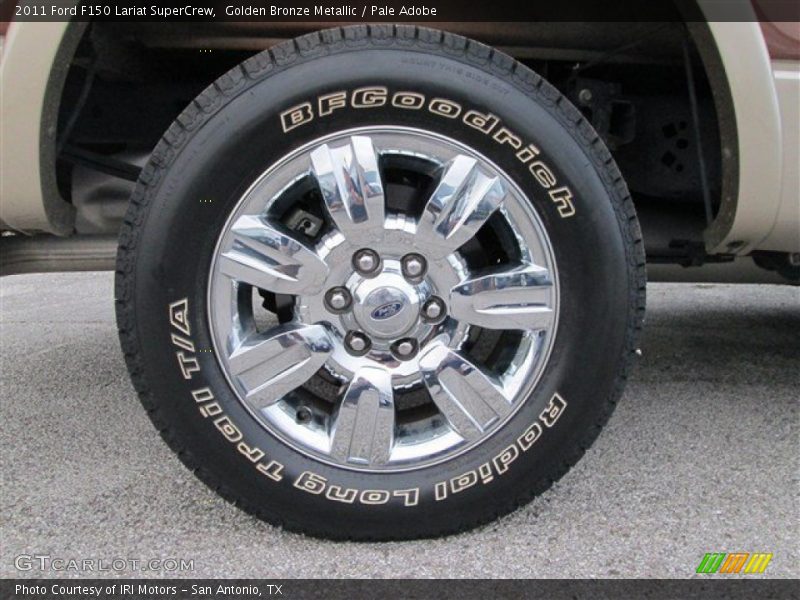 Golden Bronze Metallic / Pale Adobe 2011 Ford F150 Lariat SuperCrew