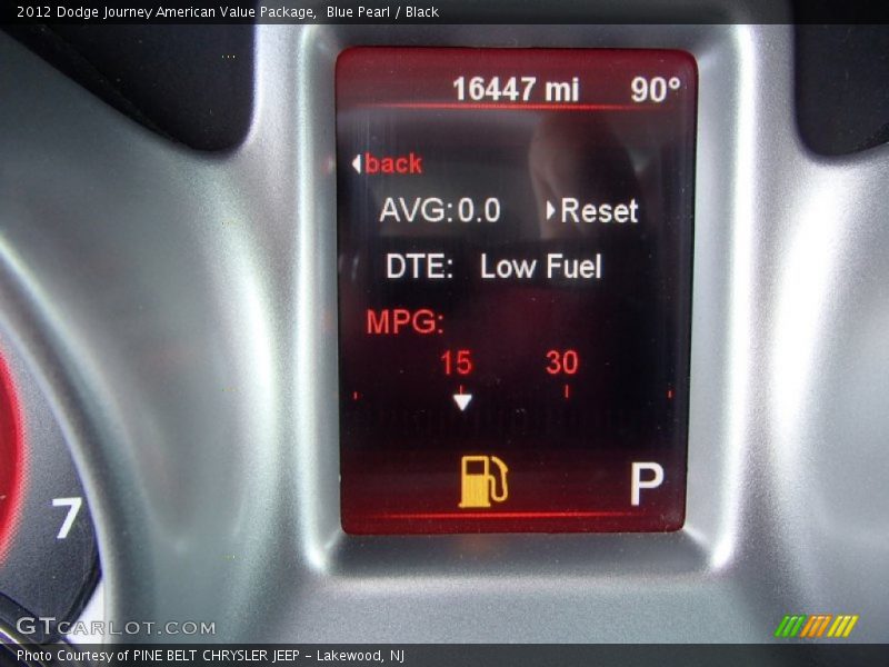 Blue Pearl / Black 2012 Dodge Journey American Value Package