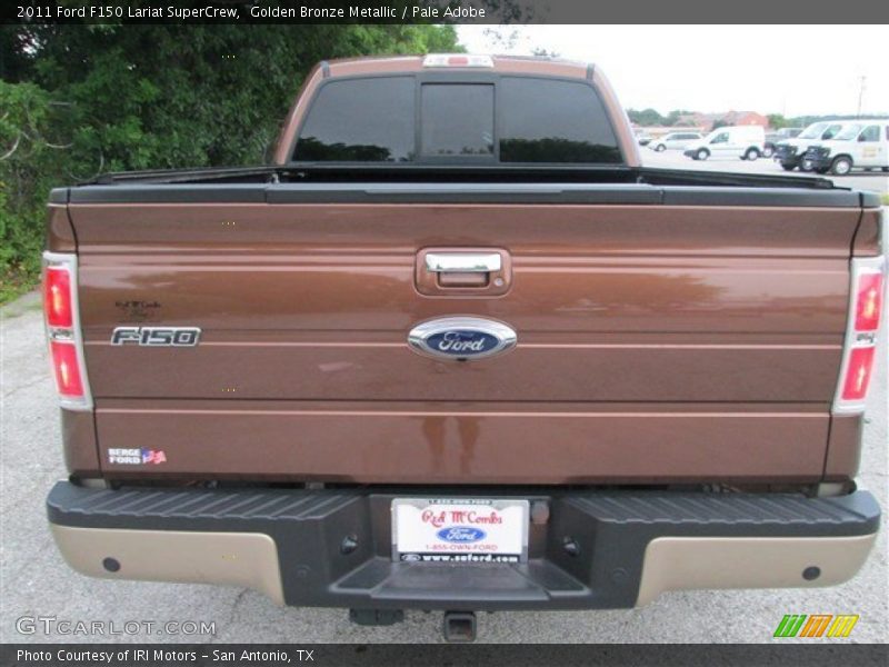 Golden Bronze Metallic / Pale Adobe 2011 Ford F150 Lariat SuperCrew