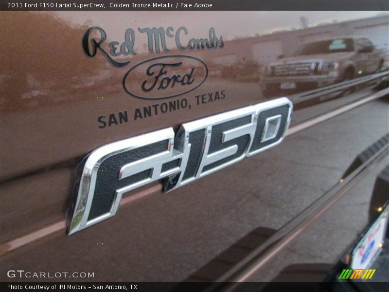Golden Bronze Metallic / Pale Adobe 2011 Ford F150 Lariat SuperCrew