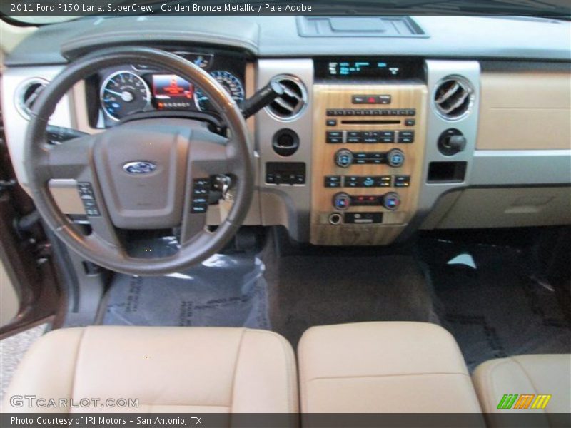 Golden Bronze Metallic / Pale Adobe 2011 Ford F150 Lariat SuperCrew