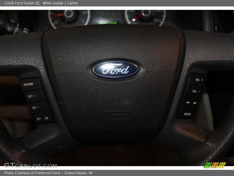 White Suede / Camel 2008 Ford Fusion SE