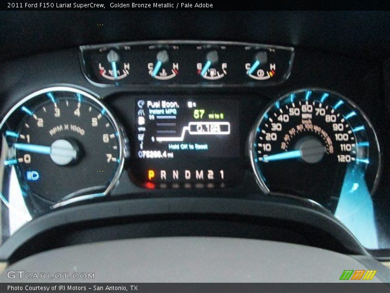 Golden Bronze Metallic / Pale Adobe 2011 Ford F150 Lariat SuperCrew