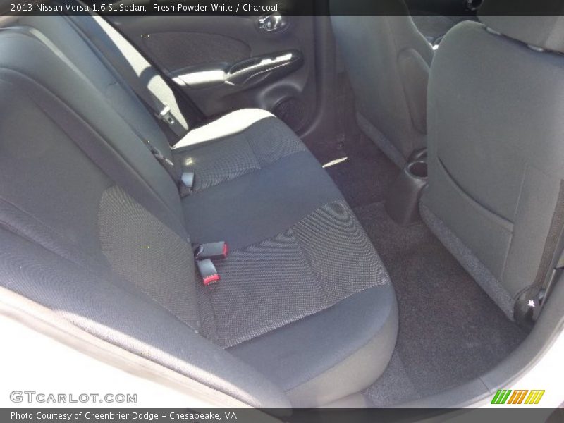 Fresh Powder White / Charcoal 2013 Nissan Versa 1.6 SL Sedan
