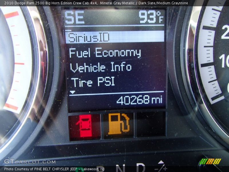 Mineral Gray Metallic / Dark Slate/Medium Graystone 2010 Dodge Ram 2500 Big Horn Edition Crew Cab 4x4