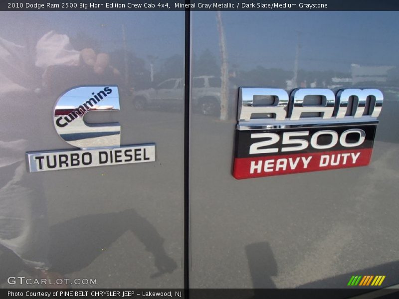 Mineral Gray Metallic / Dark Slate/Medium Graystone 2010 Dodge Ram 2500 Big Horn Edition Crew Cab 4x4