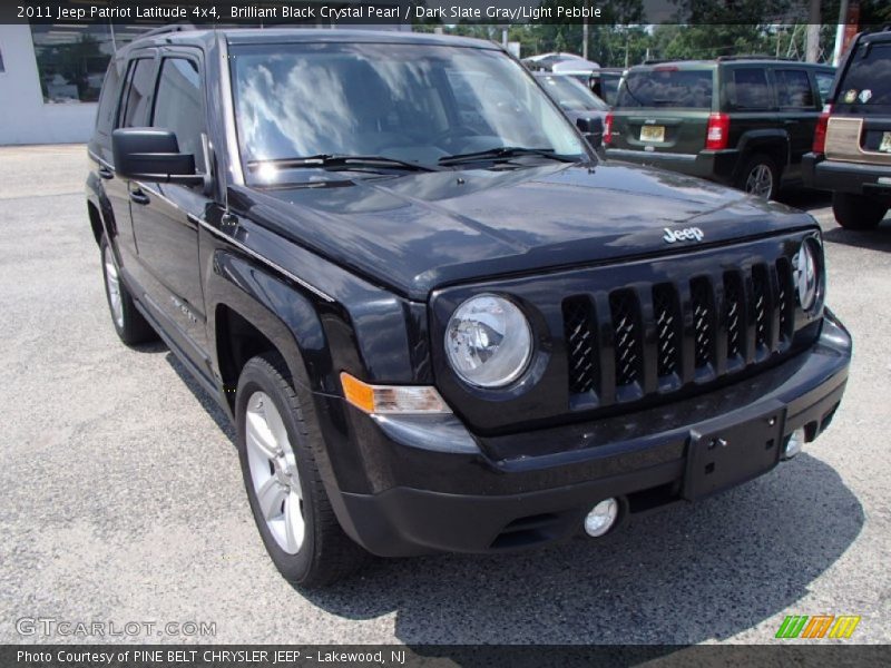 Brilliant Black Crystal Pearl / Dark Slate Gray/Light Pebble 2011 Jeep Patriot Latitude 4x4