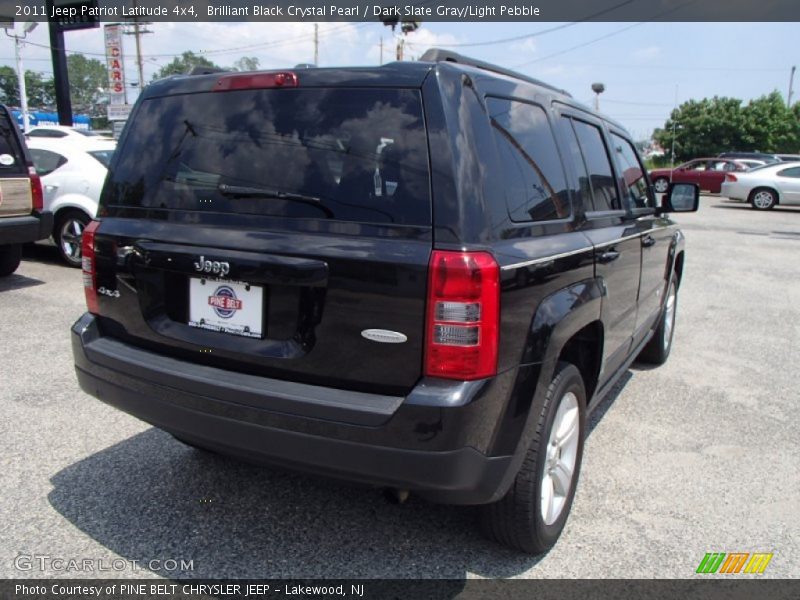 Brilliant Black Crystal Pearl / Dark Slate Gray/Light Pebble 2011 Jeep Patriot Latitude 4x4