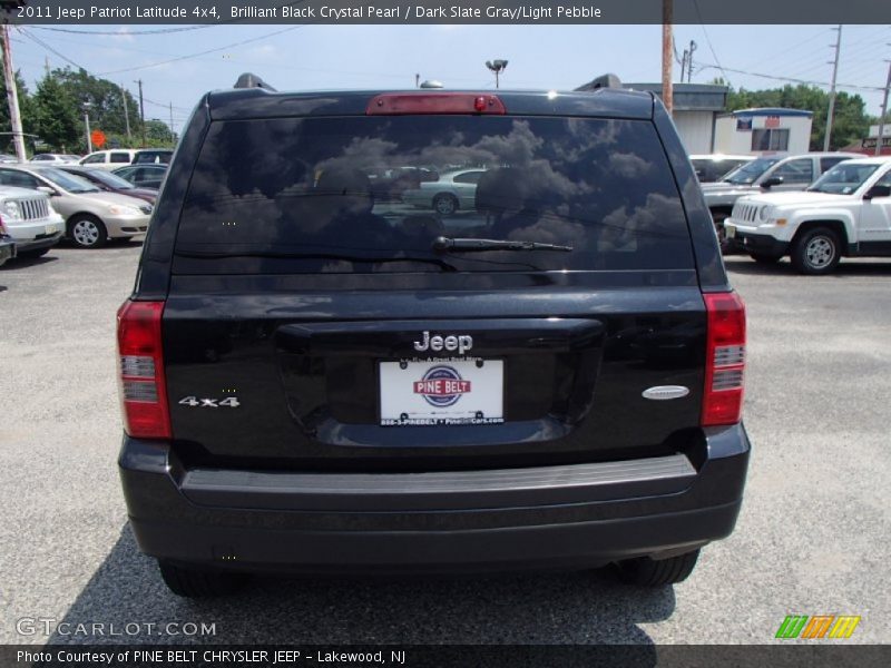 Brilliant Black Crystal Pearl / Dark Slate Gray/Light Pebble 2011 Jeep Patriot Latitude 4x4