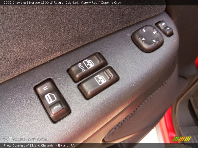 Victory Red / Graphite Gray 2002 Chevrolet Silverado 1500 LS Regular Cab 4x4
