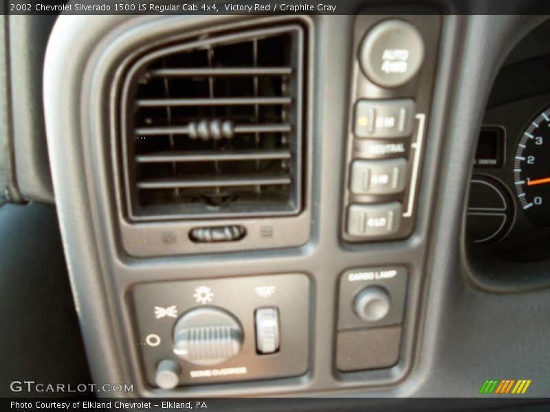 Victory Red / Graphite Gray 2002 Chevrolet Silverado 1500 LS Regular Cab 4x4