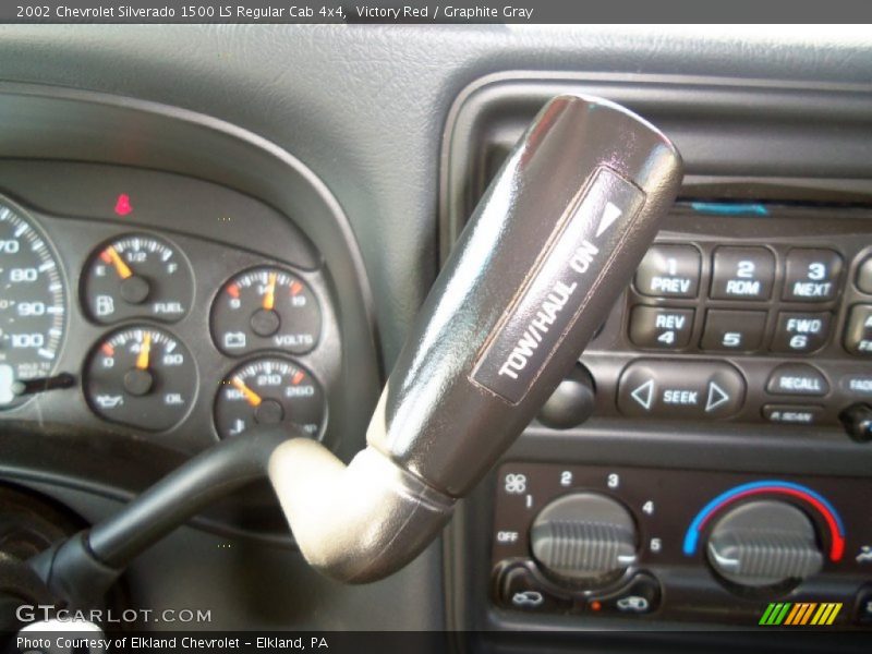 Victory Red / Graphite Gray 2002 Chevrolet Silverado 1500 LS Regular Cab 4x4