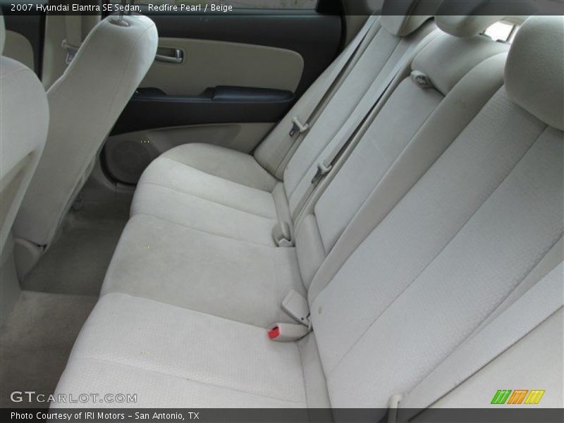 Redfire Pearl / Beige 2007 Hyundai Elantra SE Sedan