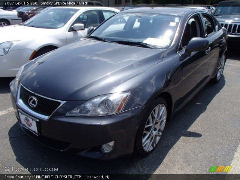 Smoky Granite Mica / Black 2007 Lexus IS 350