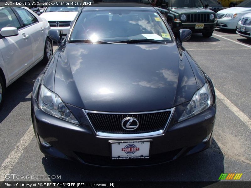 Smoky Granite Mica / Black 2007 Lexus IS 350