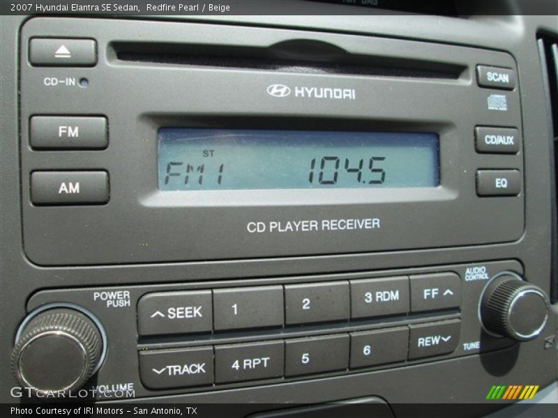 Redfire Pearl / Beige 2007 Hyundai Elantra SE Sedan