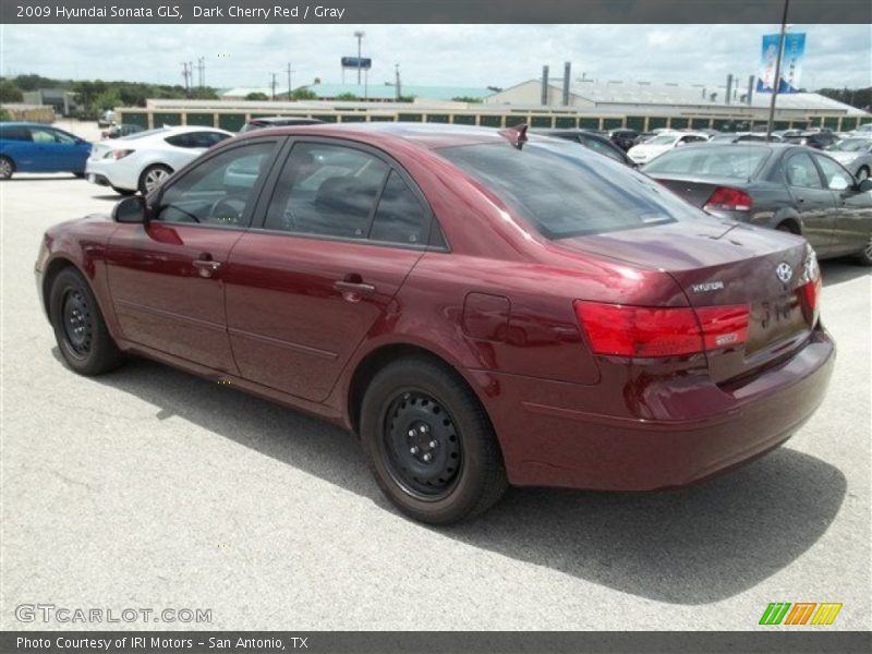 Dark Cherry Red / Gray 2009 Hyundai Sonata GLS