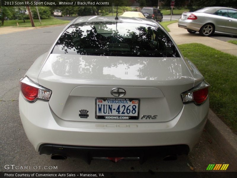 Whiteout / Black/Red Accents 2013 Scion FR-S Sport Coupe