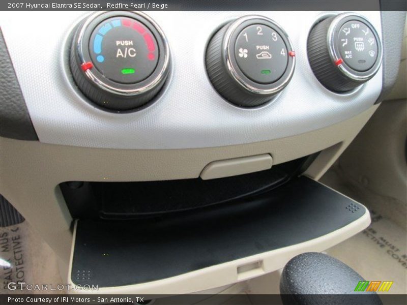 Redfire Pearl / Beige 2007 Hyundai Elantra SE Sedan