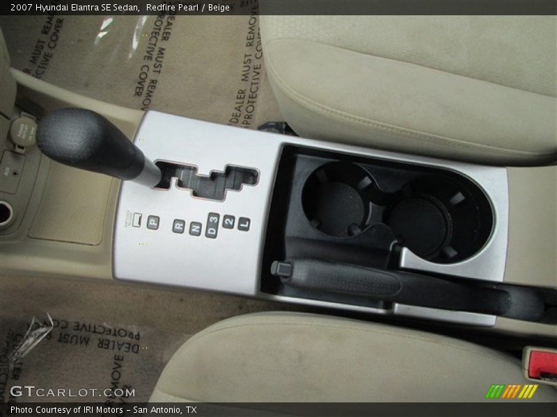 Redfire Pearl / Beige 2007 Hyundai Elantra SE Sedan