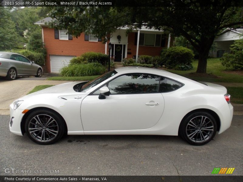 Whiteout / Black/Red Accents 2013 Scion FR-S Sport Coupe