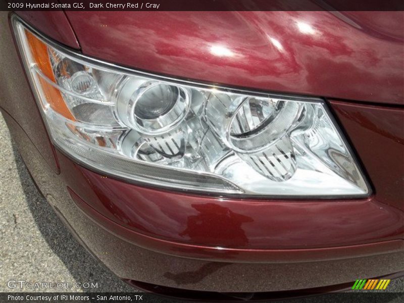 Dark Cherry Red / Gray 2009 Hyundai Sonata GLS