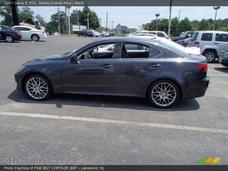 Smoky Granite Mica / Black 2007 Lexus IS 350
