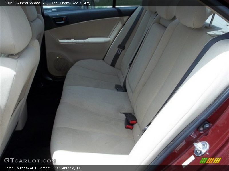 Dark Cherry Red / Gray 2009 Hyundai Sonata GLS