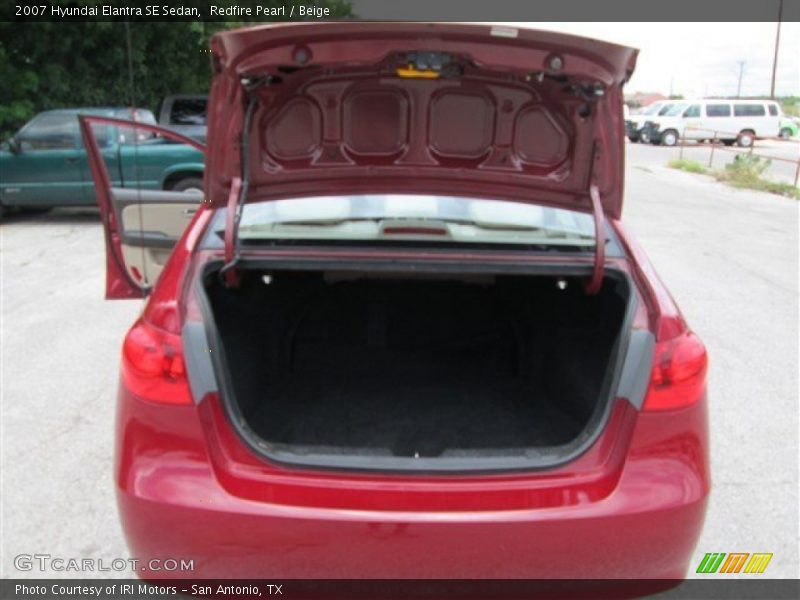 Redfire Pearl / Beige 2007 Hyundai Elantra SE Sedan
