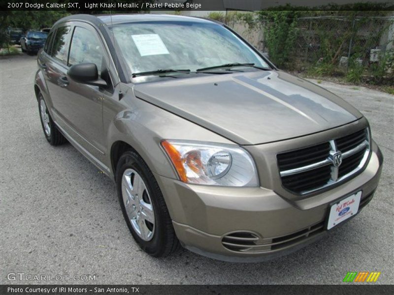 Light Khaki Metallic / Pastel Pebble Beige 2007 Dodge Caliber SXT