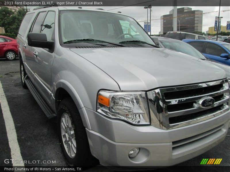Ingot Silver / Charcoal Black 2013 Ford Expedition EL XLT