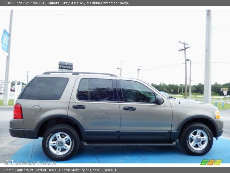 Mineral Grey Metallic / Medium Parchment Beige 2003 Ford Explorer XLT