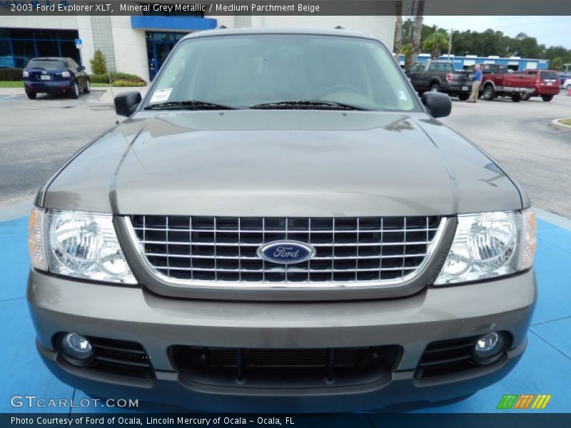 Mineral Grey Metallic / Medium Parchment Beige 2003 Ford Explorer XLT