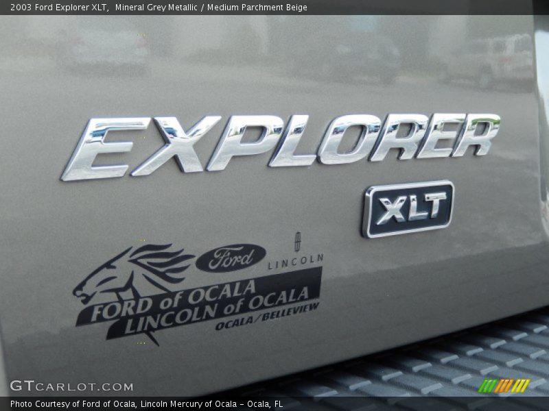 Mineral Grey Metallic / Medium Parchment Beige 2003 Ford Explorer XLT