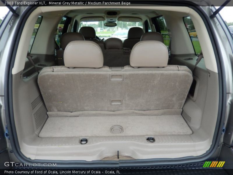 Mineral Grey Metallic / Medium Parchment Beige 2003 Ford Explorer XLT
