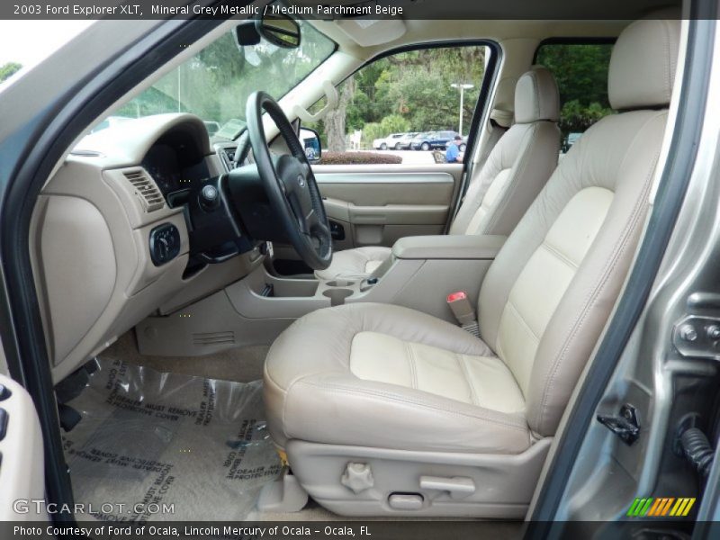 Mineral Grey Metallic / Medium Parchment Beige 2003 Ford Explorer XLT