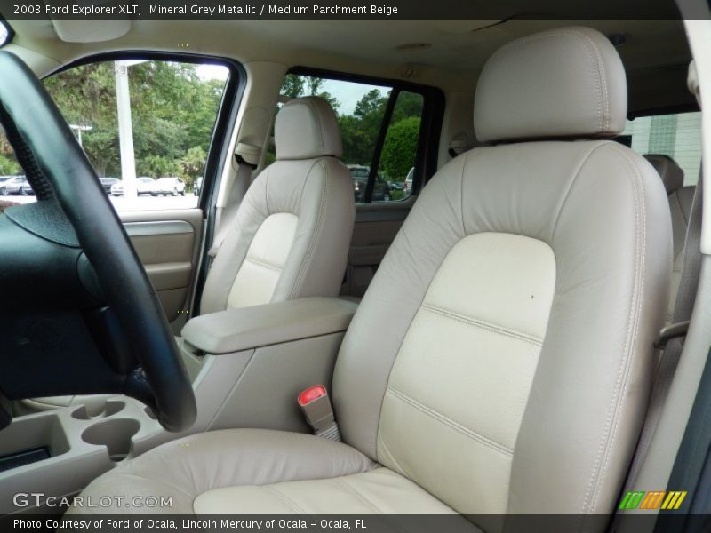 Mineral Grey Metallic / Medium Parchment Beige 2003 Ford Explorer XLT