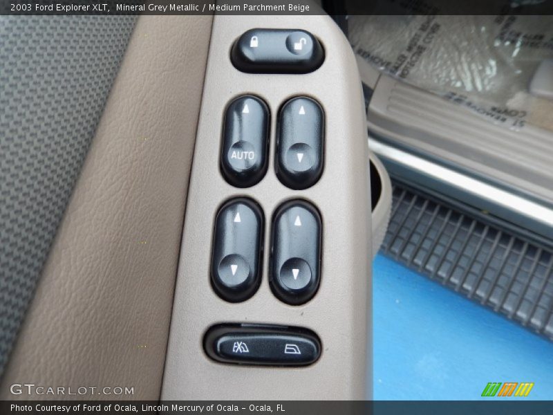 Mineral Grey Metallic / Medium Parchment Beige 2003 Ford Explorer XLT