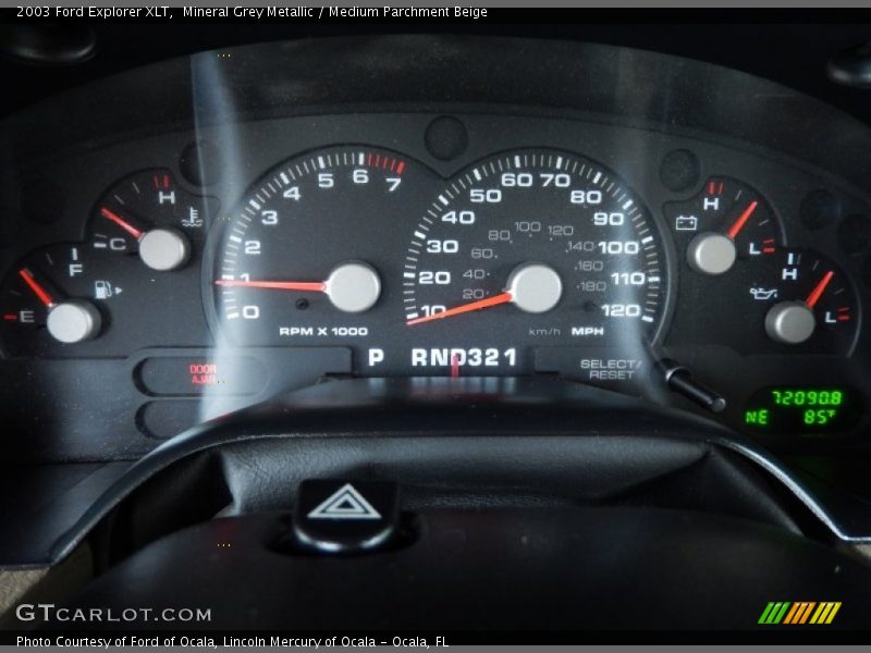 Mineral Grey Metallic / Medium Parchment Beige 2003 Ford Explorer XLT