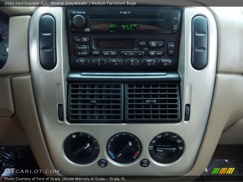Mineral Grey Metallic / Medium Parchment Beige 2003 Ford Explorer XLT