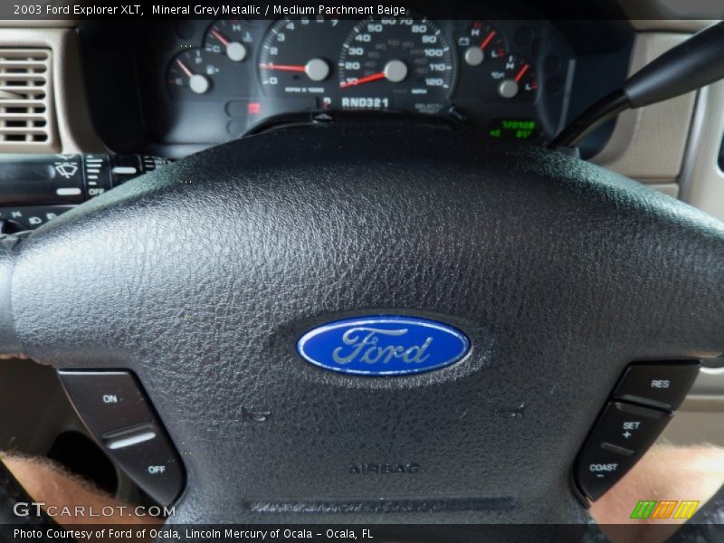 Mineral Grey Metallic / Medium Parchment Beige 2003 Ford Explorer XLT