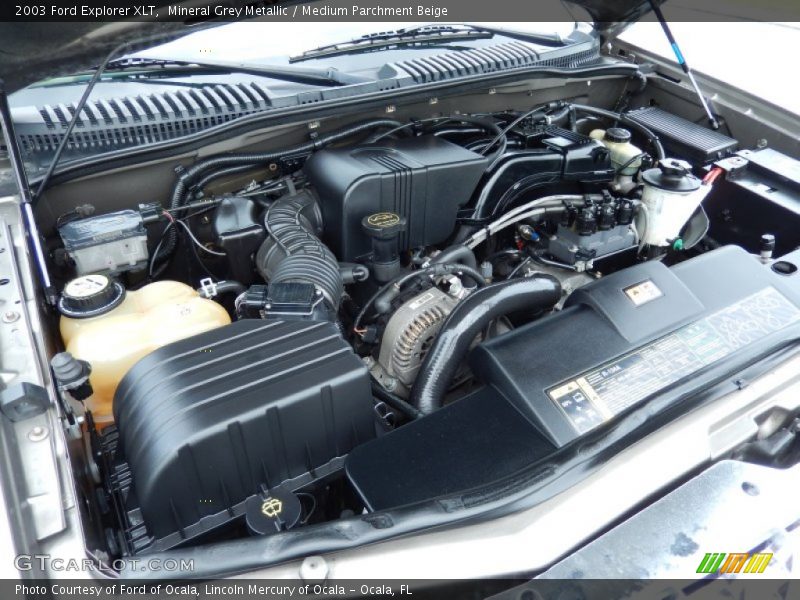 Mineral Grey Metallic / Medium Parchment Beige 2003 Ford Explorer XLT