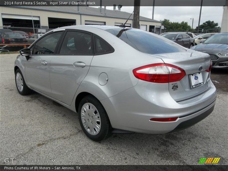 Ingot Silver / Charcoal Black 2014 Ford Fiesta S Sedan