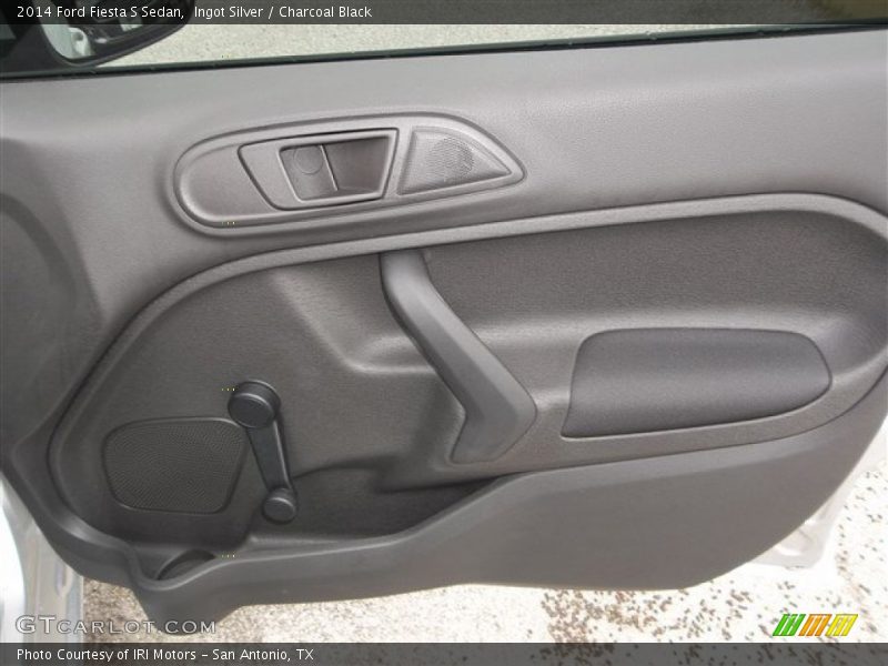 Ingot Silver / Charcoal Black 2014 Ford Fiesta S Sedan
