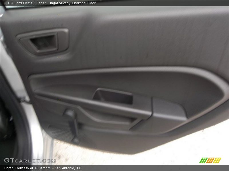 Ingot Silver / Charcoal Black 2014 Ford Fiesta S Sedan