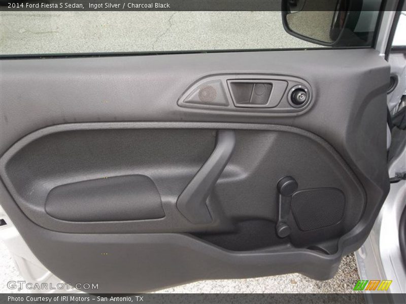 Ingot Silver / Charcoal Black 2014 Ford Fiesta S Sedan