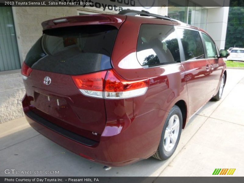 Salsa Red Pearl / Bisque 2013 Toyota Sienna LE