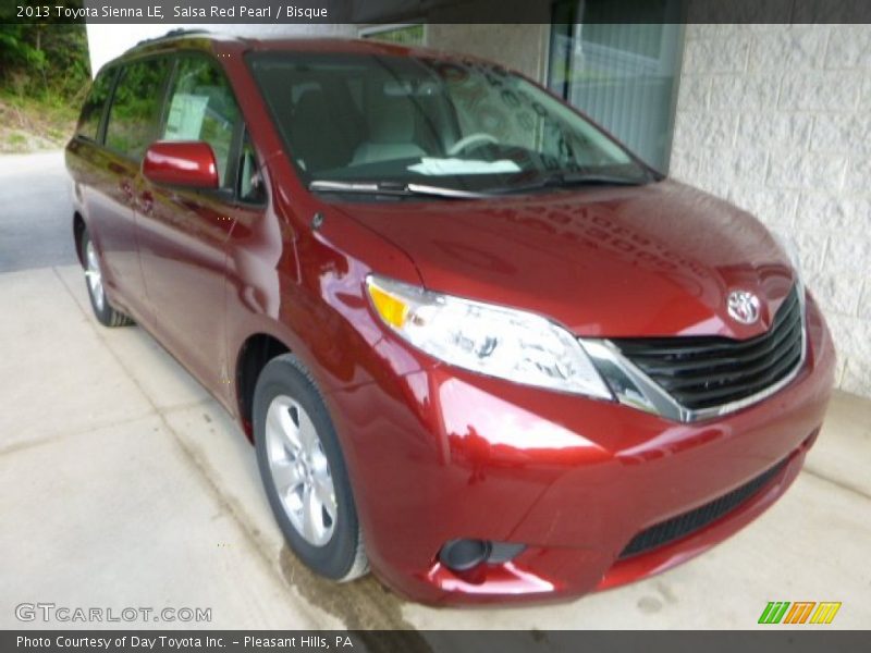 Salsa Red Pearl / Bisque 2013 Toyota Sienna LE