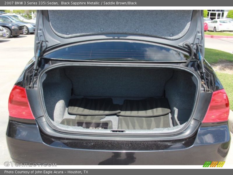 Black Sapphire Metallic / Saddle Brown/Black 2007 BMW 3 Series 335i Sedan