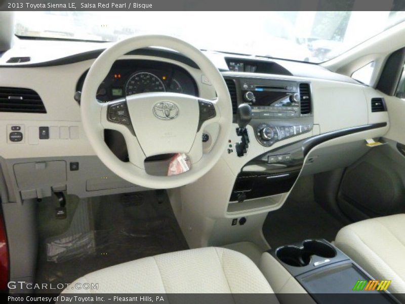 Salsa Red Pearl / Bisque 2013 Toyota Sienna LE